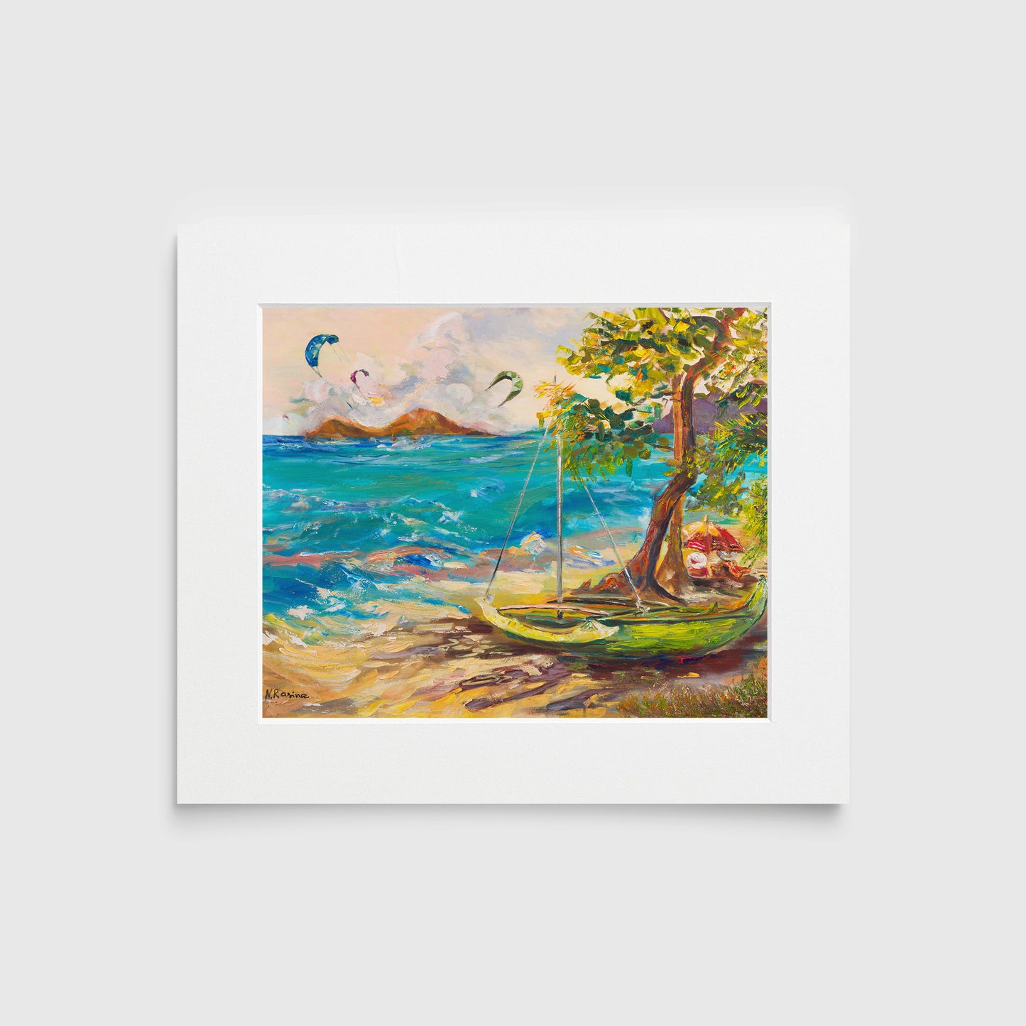 Sunlit horizons - Hawaiian landscape - Oil painting art original