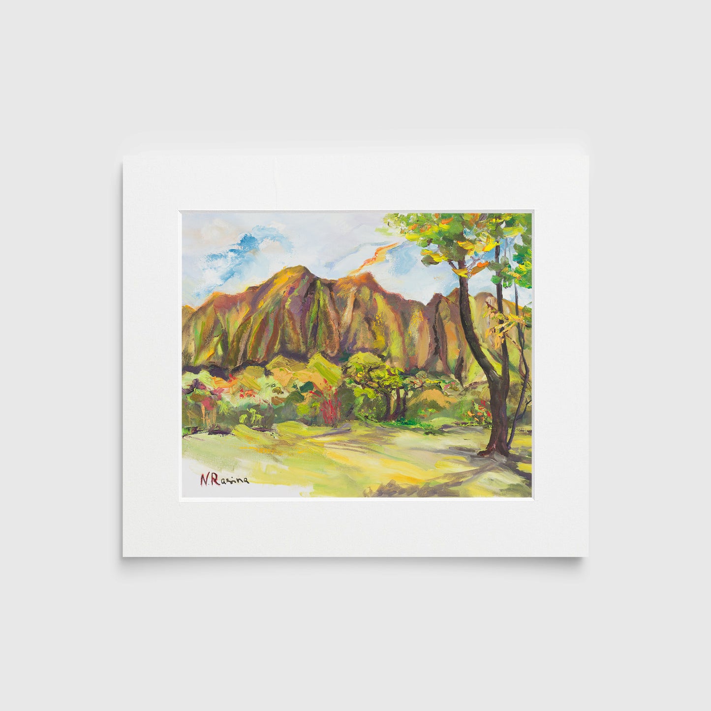 Mountain Reflections - Botanical Garden Collection - Oil Painting on canvas