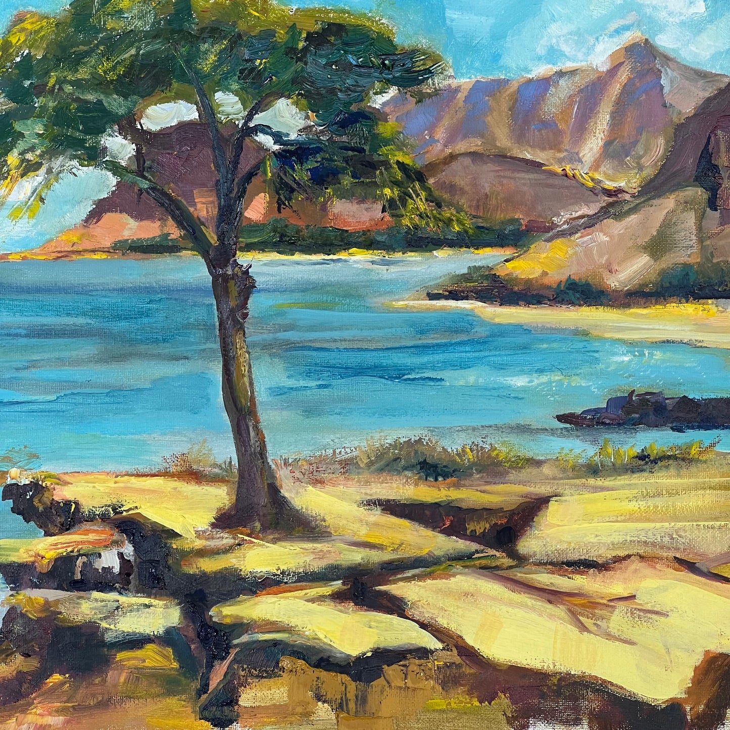 Tropical Tranquility - Hawaii seascape - Oil painting original