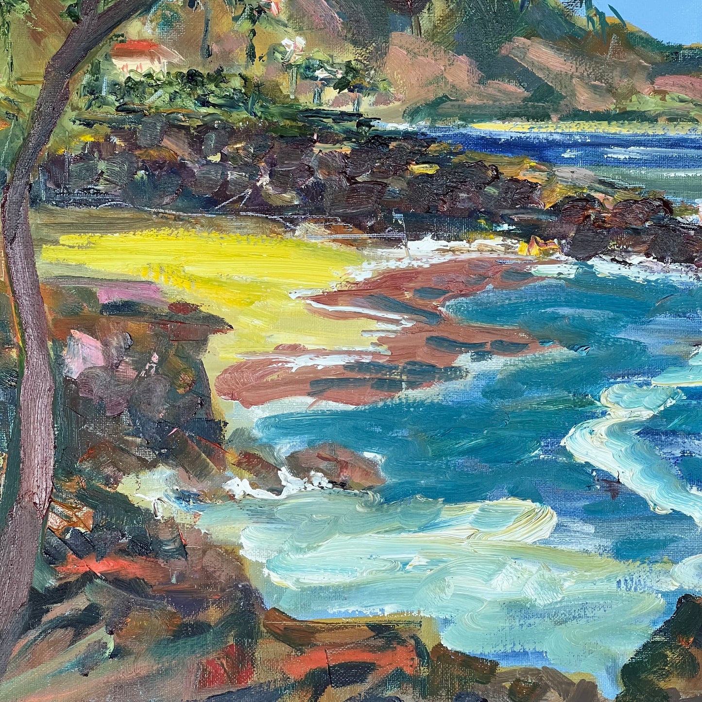 Three Tables beach in Pupukea - Hawaiian landscape - Tropical wall art décor