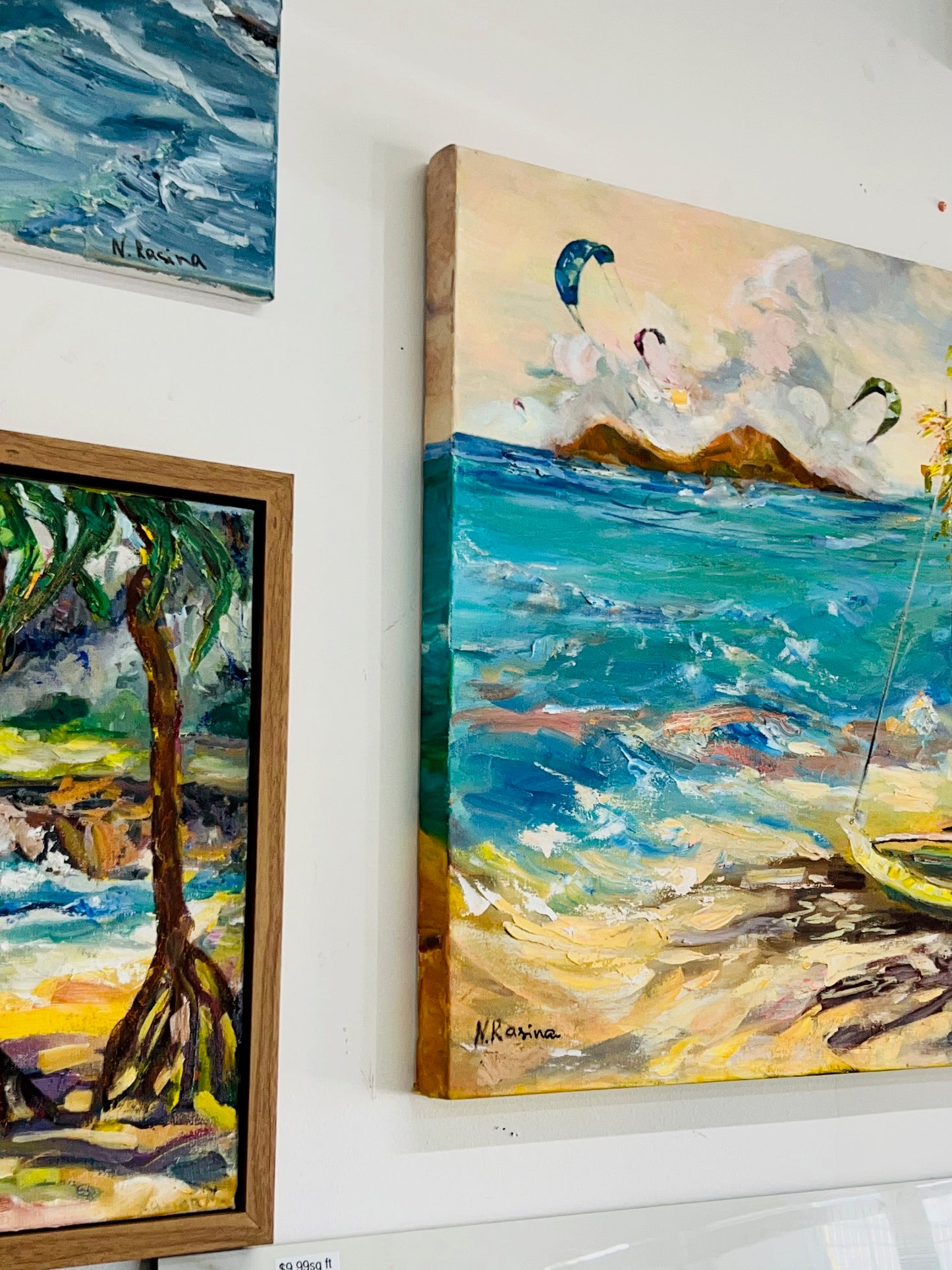 Sunlit horizons - Hawaiian landscape - Oil painting art original