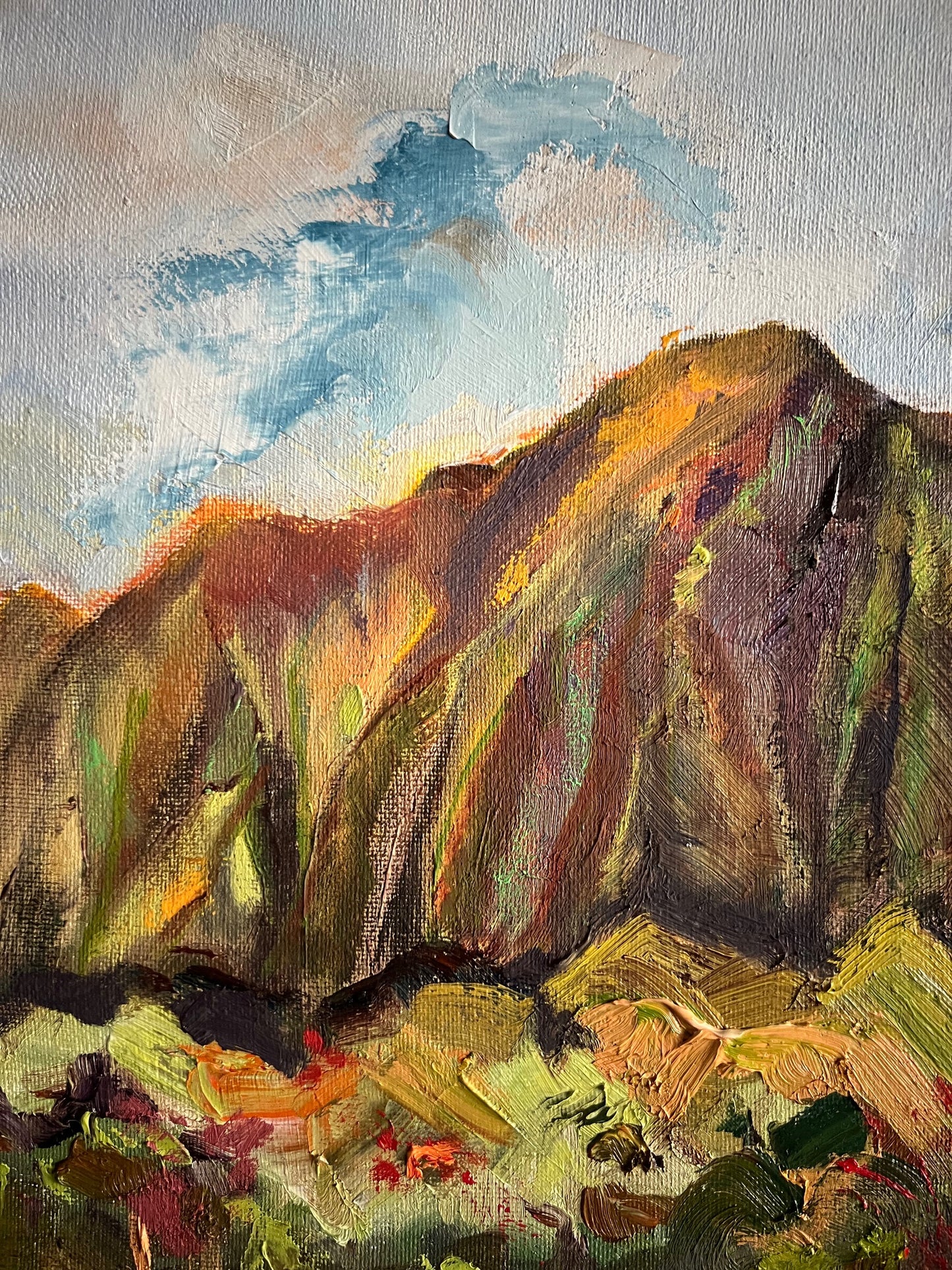 Mountain Reflections - Botanical Garden Collection - Oil Painting on canvas