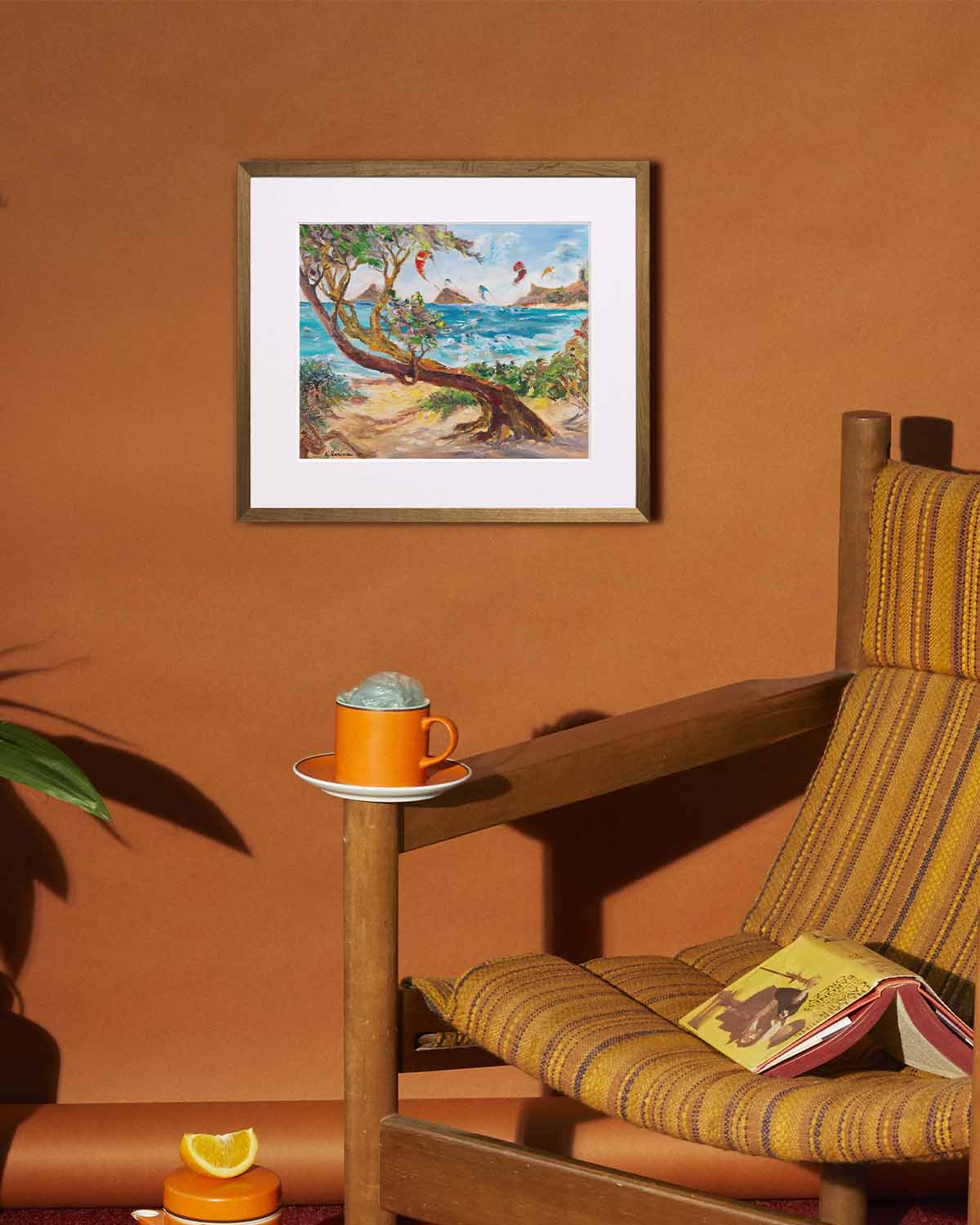 Mokulua Islands & Lanikai from Kalama Beach Park - Print 8.5" x 11.0" - Kailua - Oahu - Hawaii