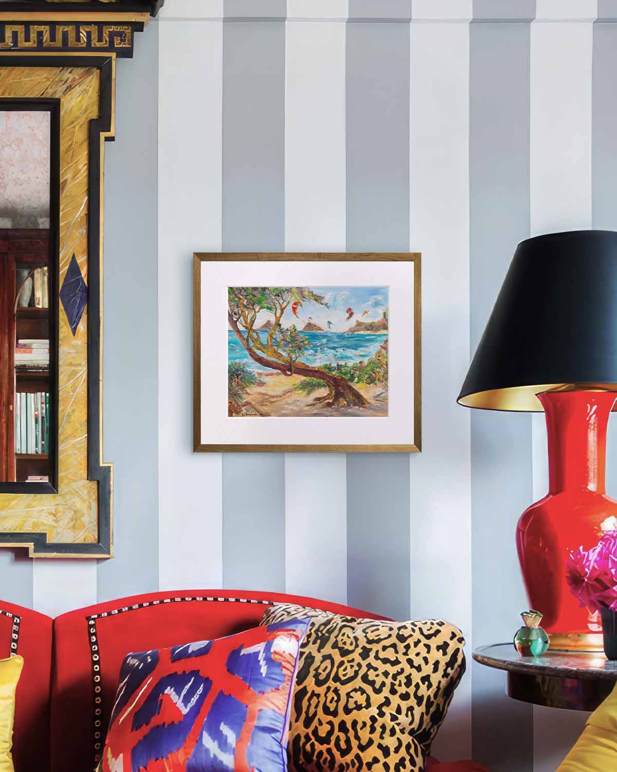 Mokulua Islands & Lanikai from Kalama Beach Park - Print 8.5" x 11.0" - Kailua - Oahu - Hawaii