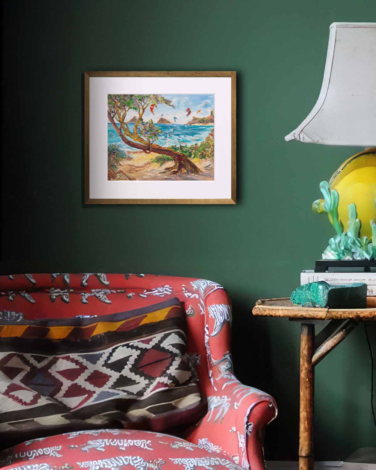 Mokulua Islands & Lanikai from Kalama Beach Park - Print 8.5" x 11.0" - Kailua - Oahu - Hawaii