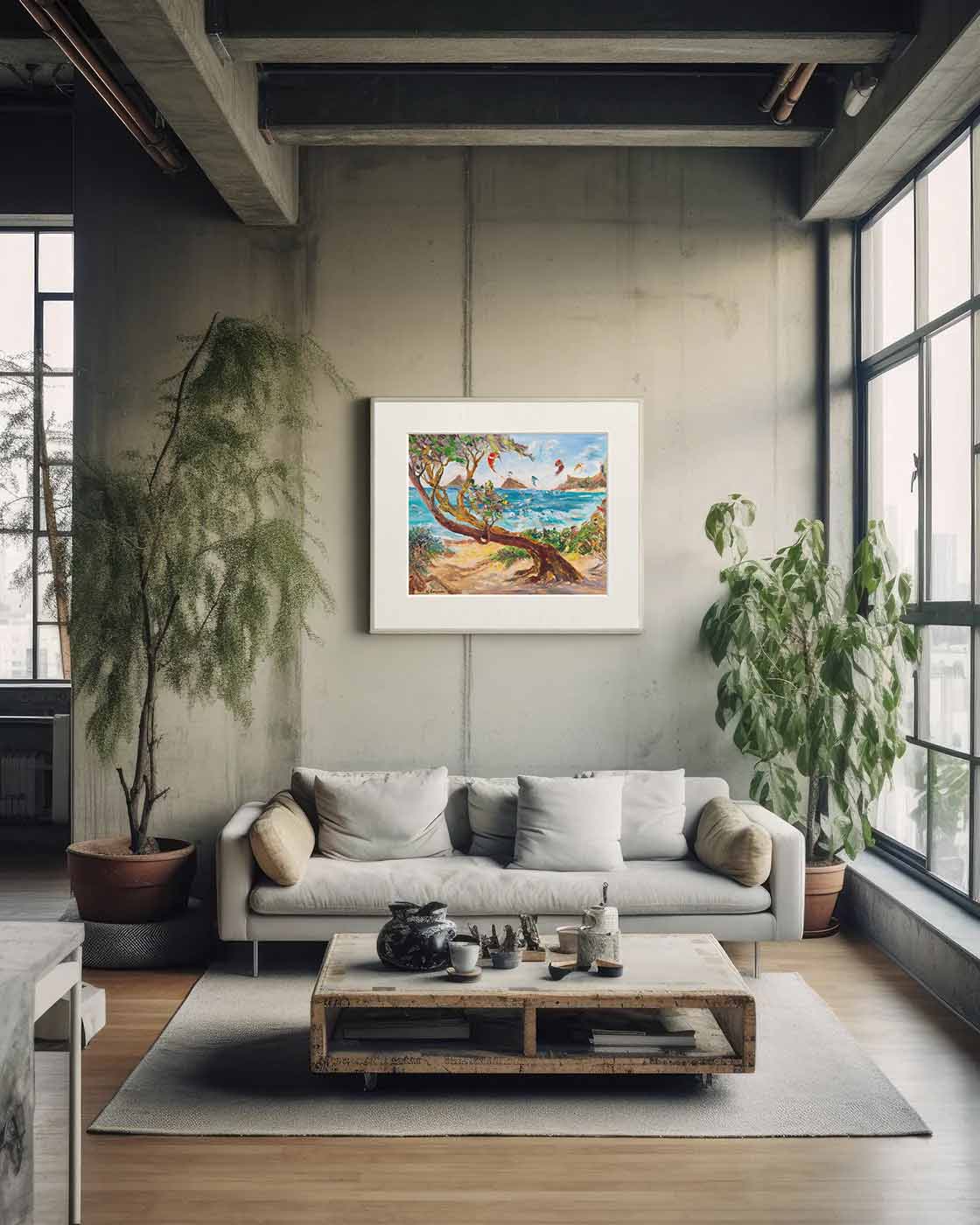 Mokulua Islands & Lanikai from Kalama Beach Park - Print 8.5" x 11.0" - Kailua - Oahu - Hawaii