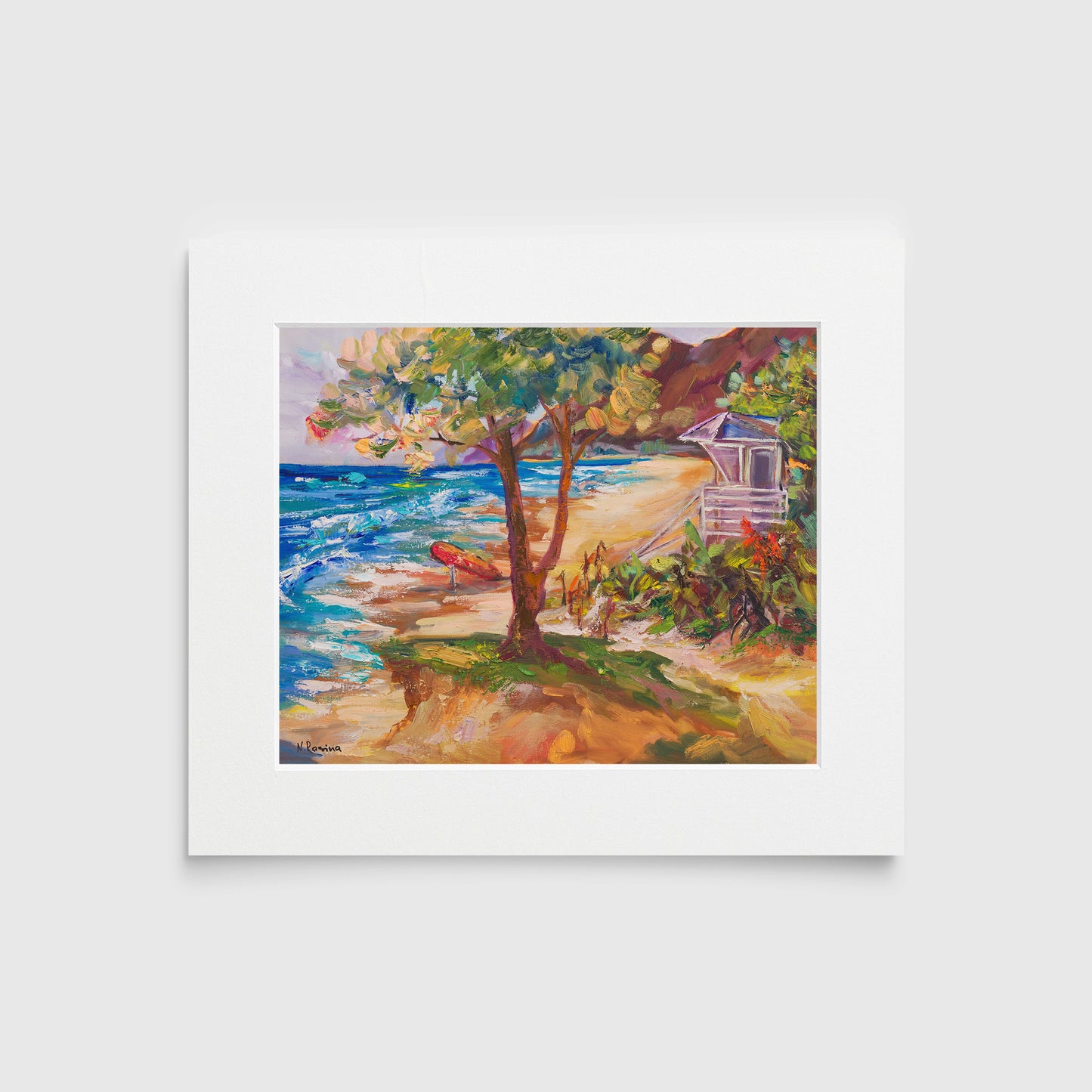 Tropical beach  - Kailua Collection -  Oil painting - Wall art  landscape