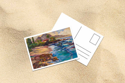 Three Tables Beach & Kalahopele Gulch  - Postcard 4" x 6" - Pupukea - North Shore - Oahu - Hawaii