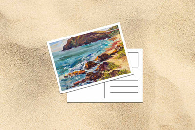 Hawaiian postcard - Makapuu Lighthouse & Cliff from the Beach Park - Postcard 4