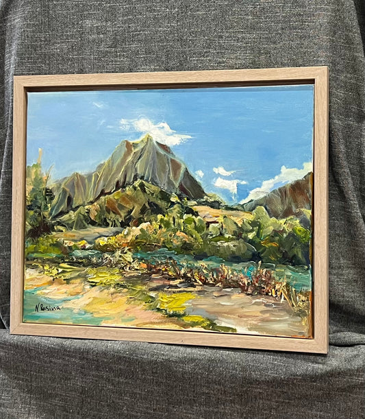 Hawaiian Mountain  - Hawaiian Landscape  - Oil painting on canvas