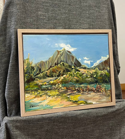 Hawaiian Mountain  - Hawaiian Landscape  - Oil painting on canvas
