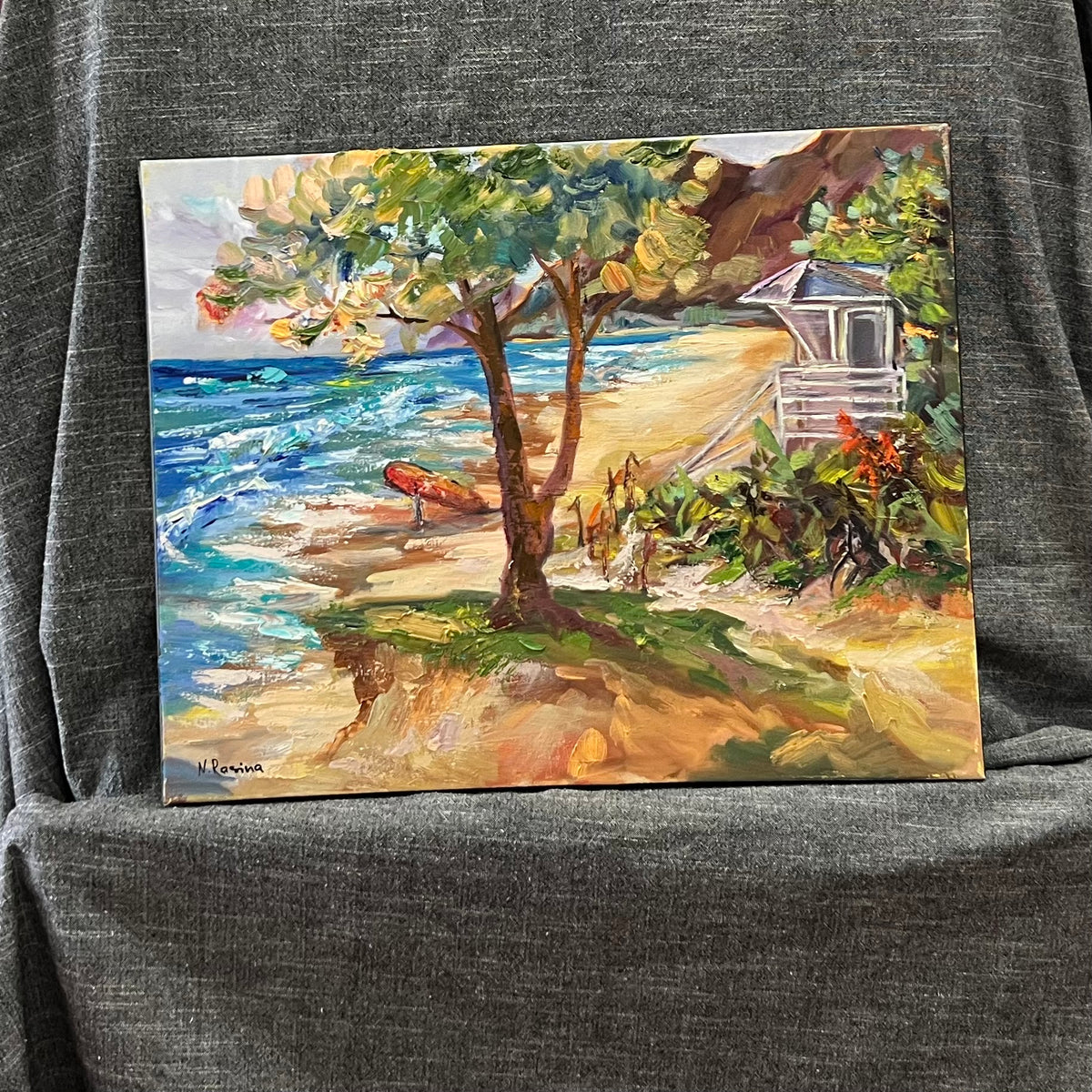 Tropical beach  - Kailua Collection -  Oil painting - Wall art  landscape