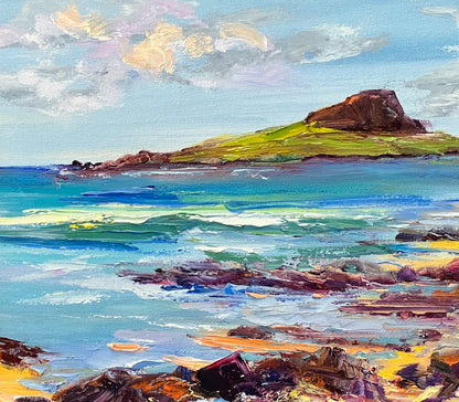 Echoes of Oahu - Original Oil Painting - Hawaiian Coastal Landscape
