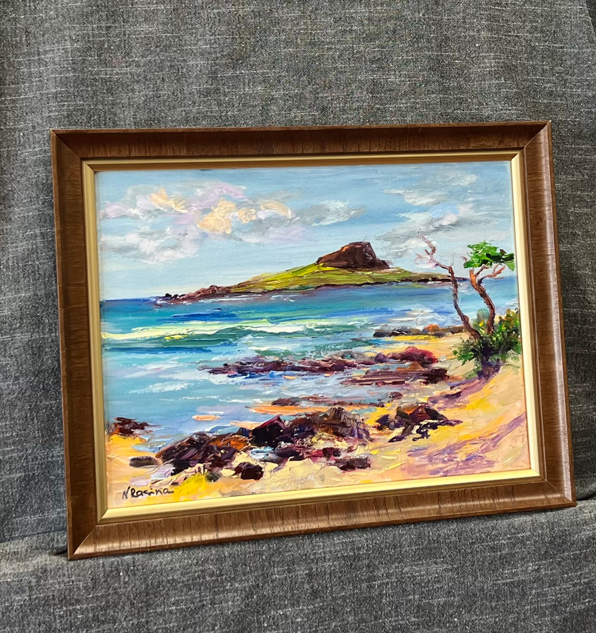 Echoes of Oahu - Original Oil Painting - Hawaiian Coastal Landscape