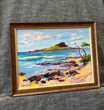 Echoes of Oahu - Original Oil Painting - Hawaiian Coastal Landscape