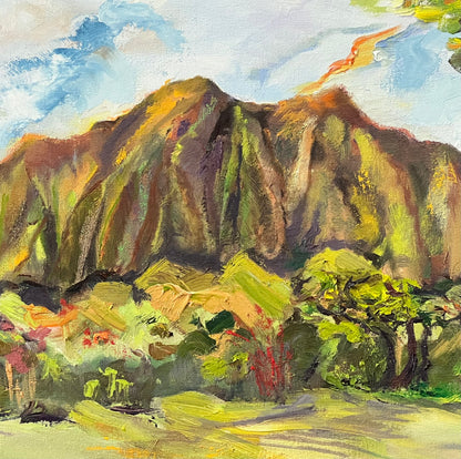 Mountain Reflections -  Botanical Garden Collection - Oil Painting on canvas