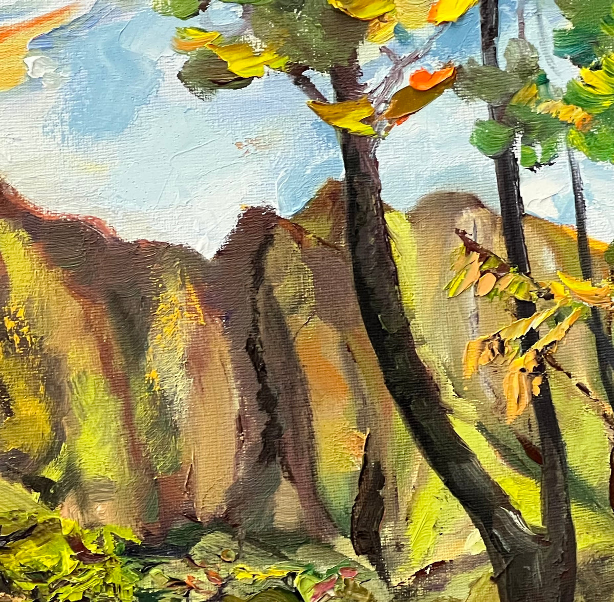 Mountain Reflections -  Botanical Garden Collection - Oil Painting on canvas