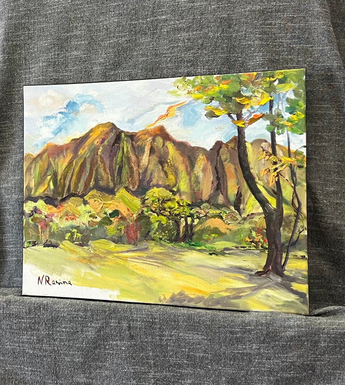 Mountain Reflections -  Botanical Garden Collection - Oil Painting on canvas