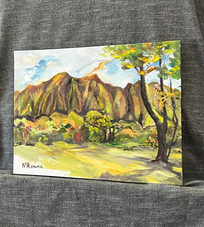 Mountain Reflections -  Botanical Garden Collection - Oil Painting on canvas