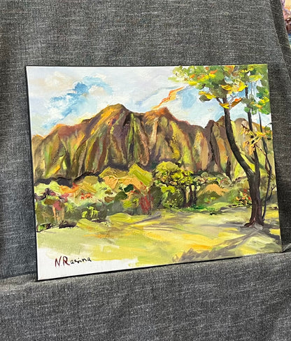 Mountain Reflections -  Botanical Garden Collection - Oil Painting on canvas