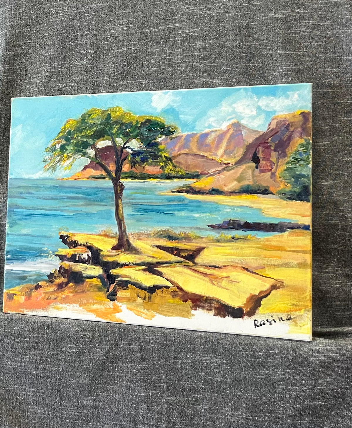 Tropical Tranquility - Hawaii seascape  - Oil painting original