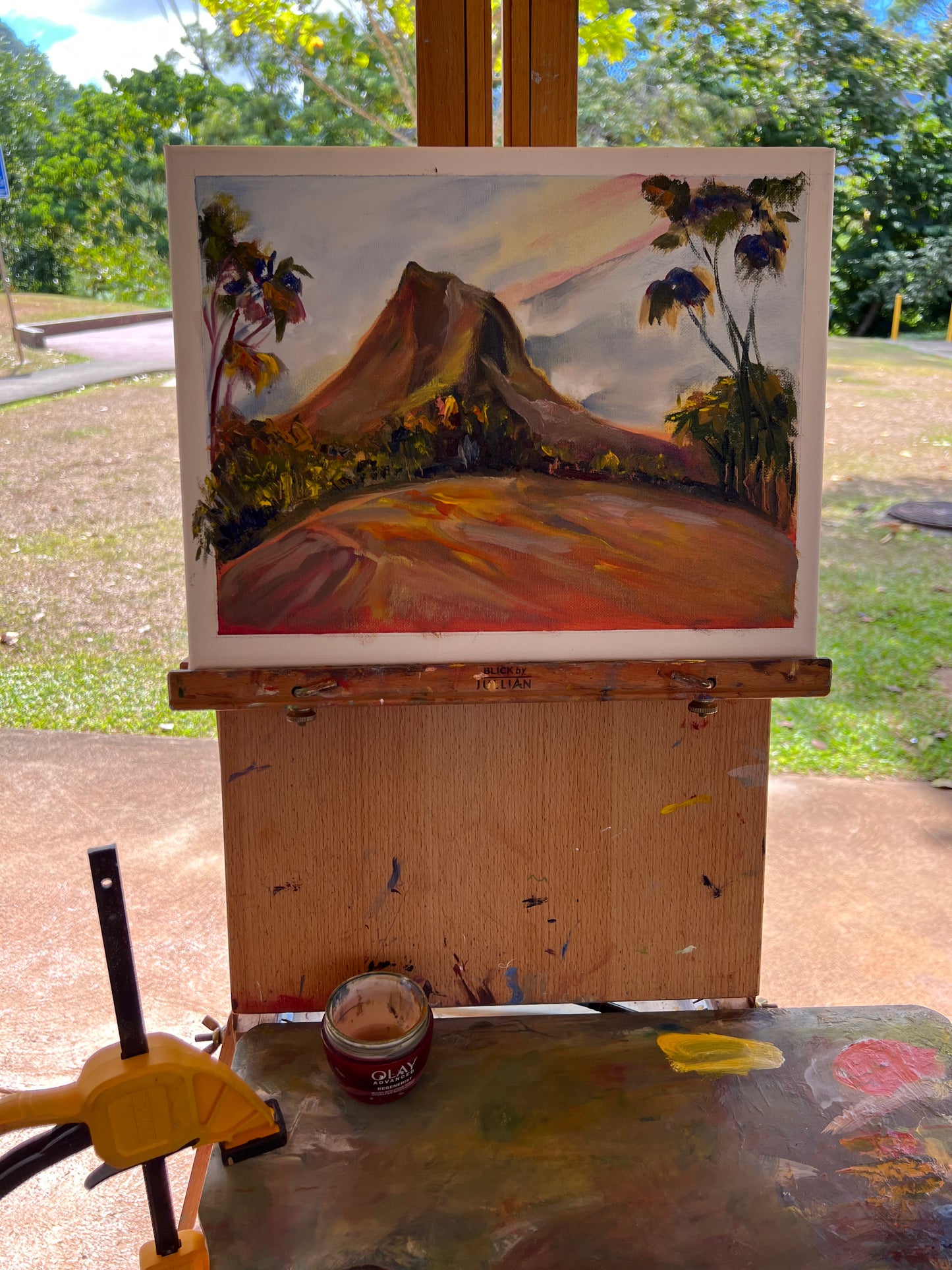 Mount Olomana - Kailua Collection - Oil painting original on canvas