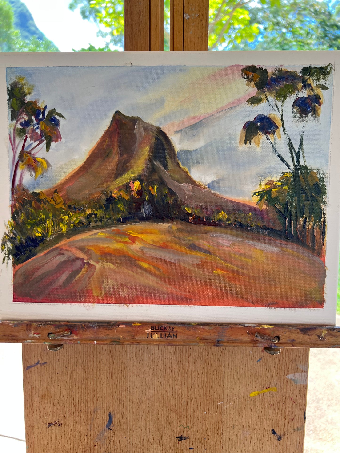 Mount Olomana - Kailua Collection - Oil painting original on canvas