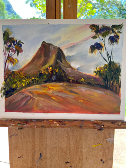 Mount Olomana - Kailua Collection - Oil painting original on canvas
