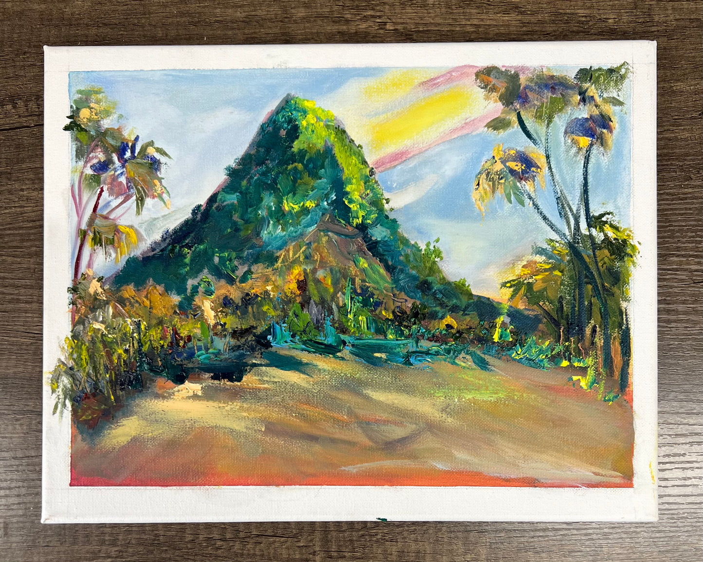 Mount Olomana - Kailua Collection - Oil painting original on canvas