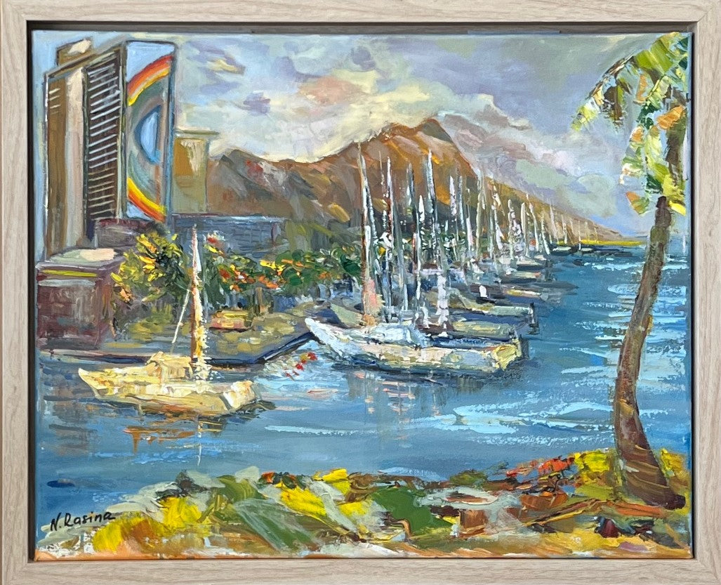 Rainbow Dreams - Diamond Head Collection - Oil Painting on a Canvas