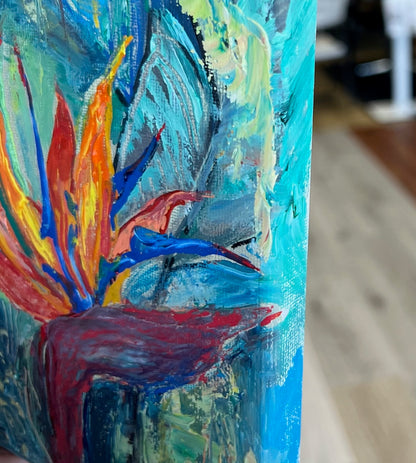 Hawaiian Tropical Bloom - Miniature - Oil Painting on canvas