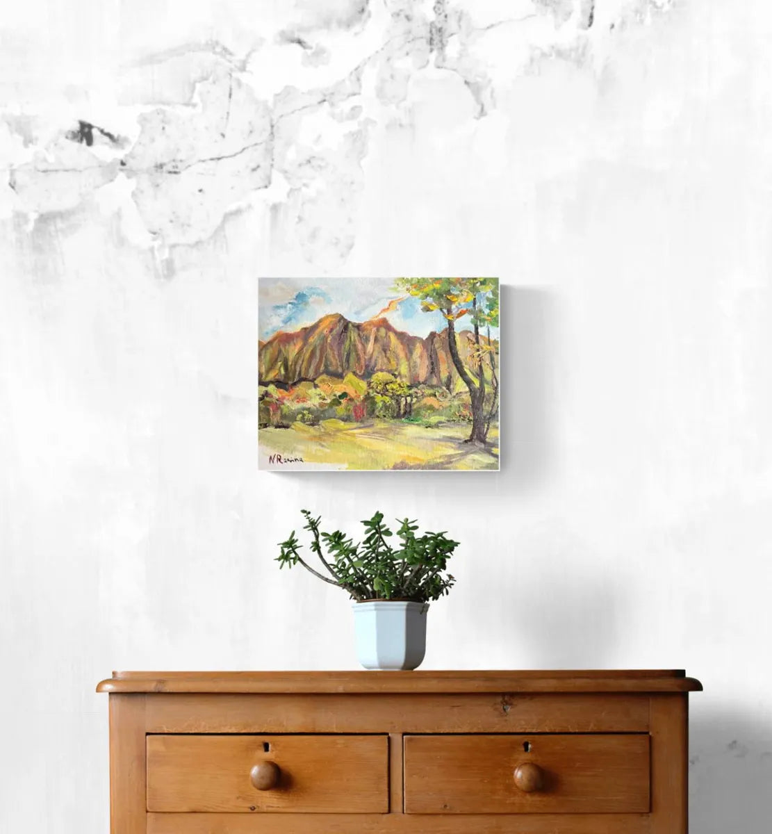 Mountain Reflections -  Botanical Garden Collection - Oil Painting on canvas