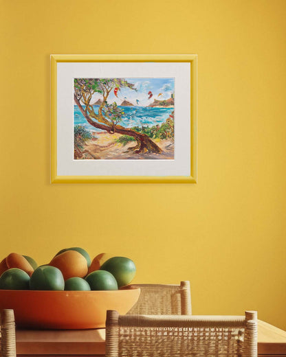 Mokulua Islands & Lanikai from Kalama Beach Park - Print 8.5" x 11.0" - Kailua - Oahu - Hawaii